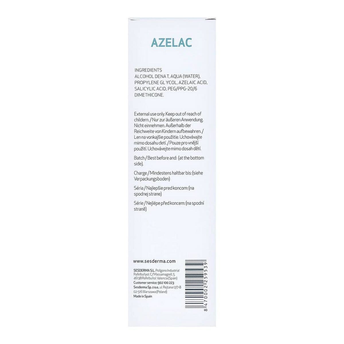 Tratamiento Pieles Acneicas Sesderma Azelac 100 ml Loción Facial - Image 4