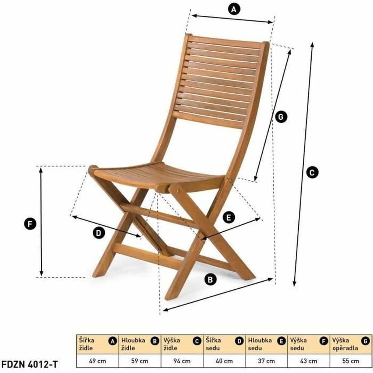 Silla de Jardín Fieldmann FDZN 4012-T - Image 2