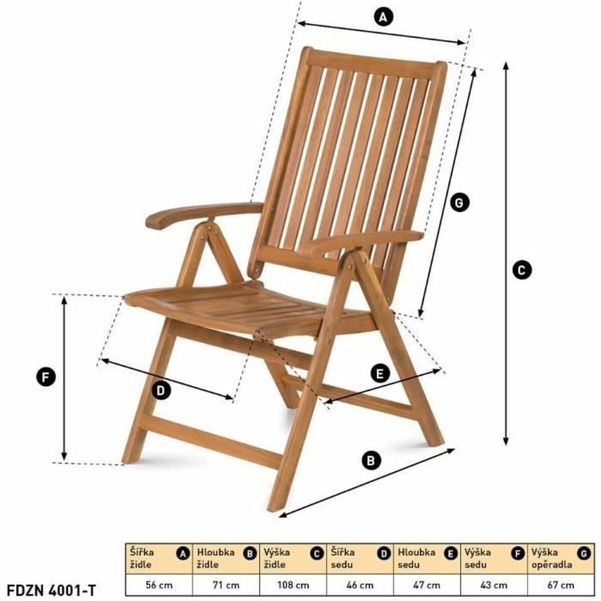Silla de Jardín Fieldmann FDZN 4001-T - Image 2