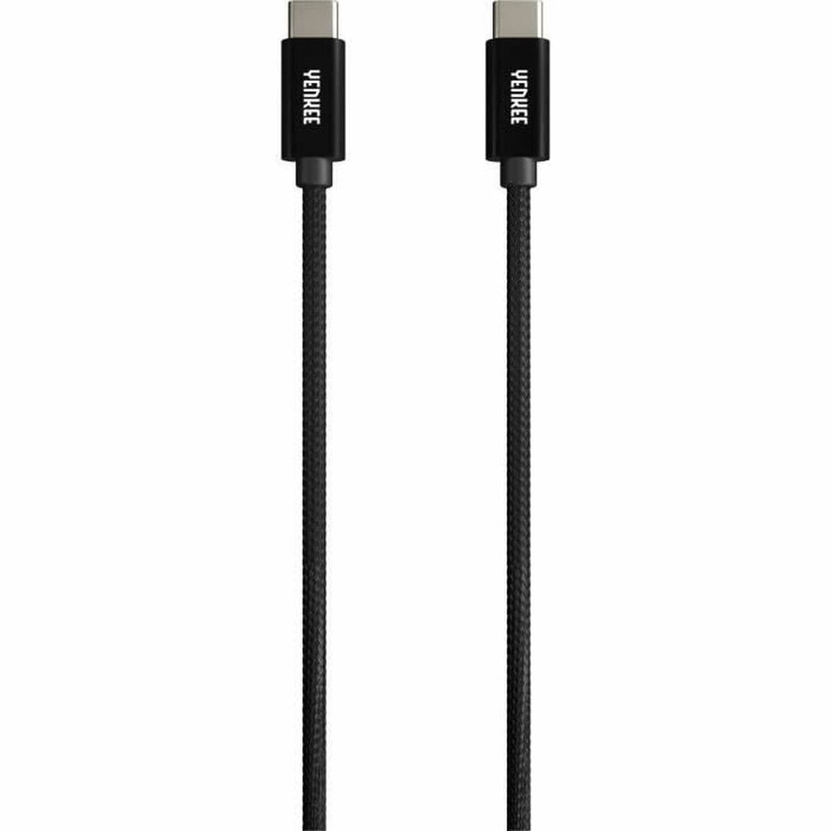 USB-C-kabel Yenkee YCU C02 BK Svart 0,2 m - Image 2