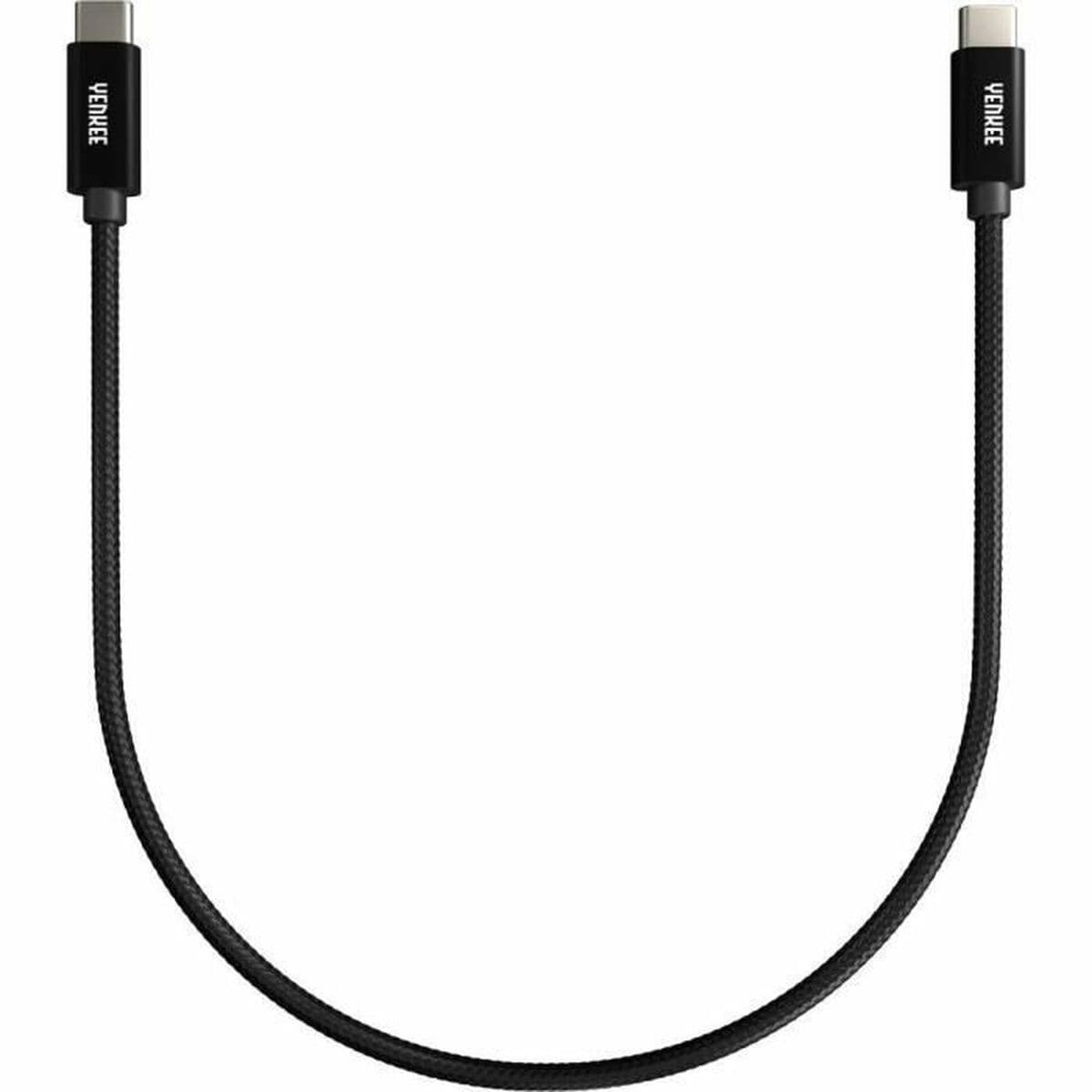USB-C-kabel Yenkee YCU C02 BK Svart 0,2 m - Image 3