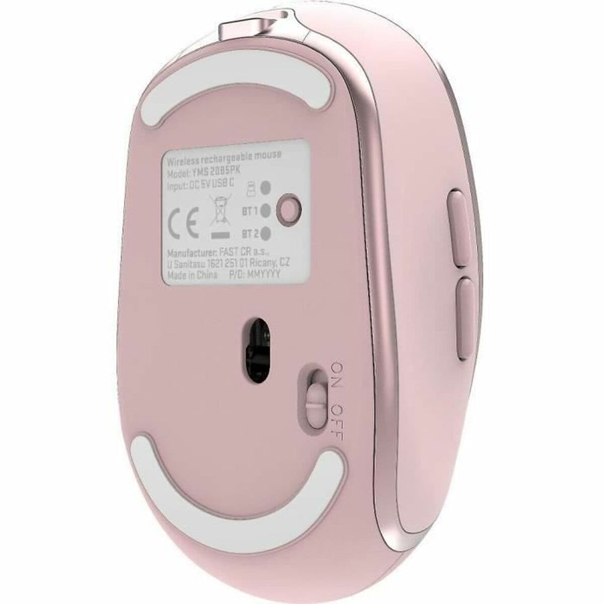 Mouse Yenkee YMS 2085PK Rosa Rose 2400 dpi - Image 6