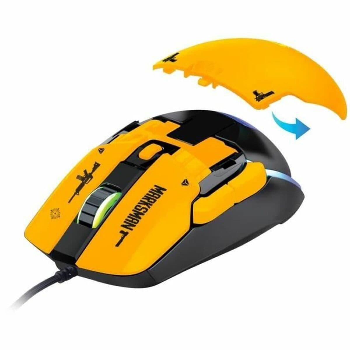 Mouse Yenkee MARKSMAN YMS 3600YW Schwarz 3600 DPI - Image 4