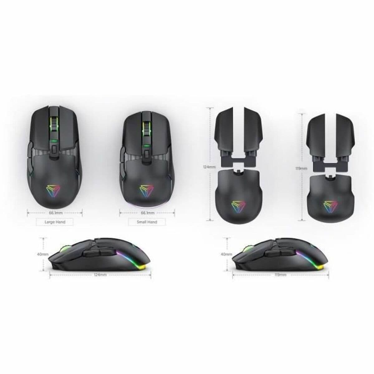 Mouse Yenkee MARKSMAN YMS 3600YW Schwarz 3600 DPI - Image 6