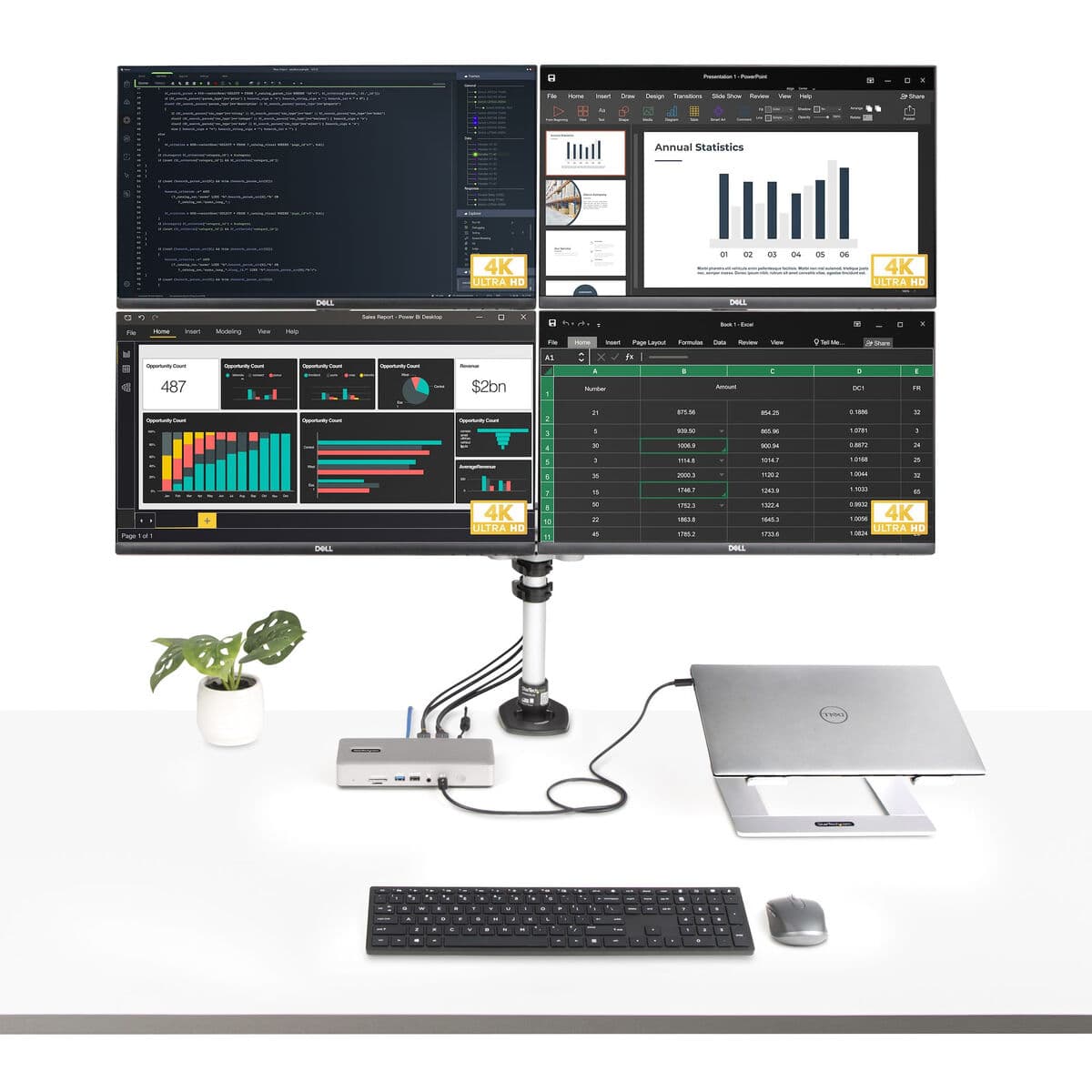 Housse pour clavier Startech 132UE-TB4USB4DOCK - Image 6