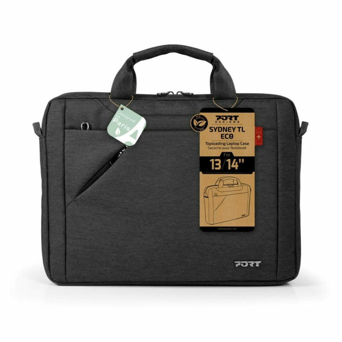 Laptoptasche Port Designs Schwarz 14" - Image 5