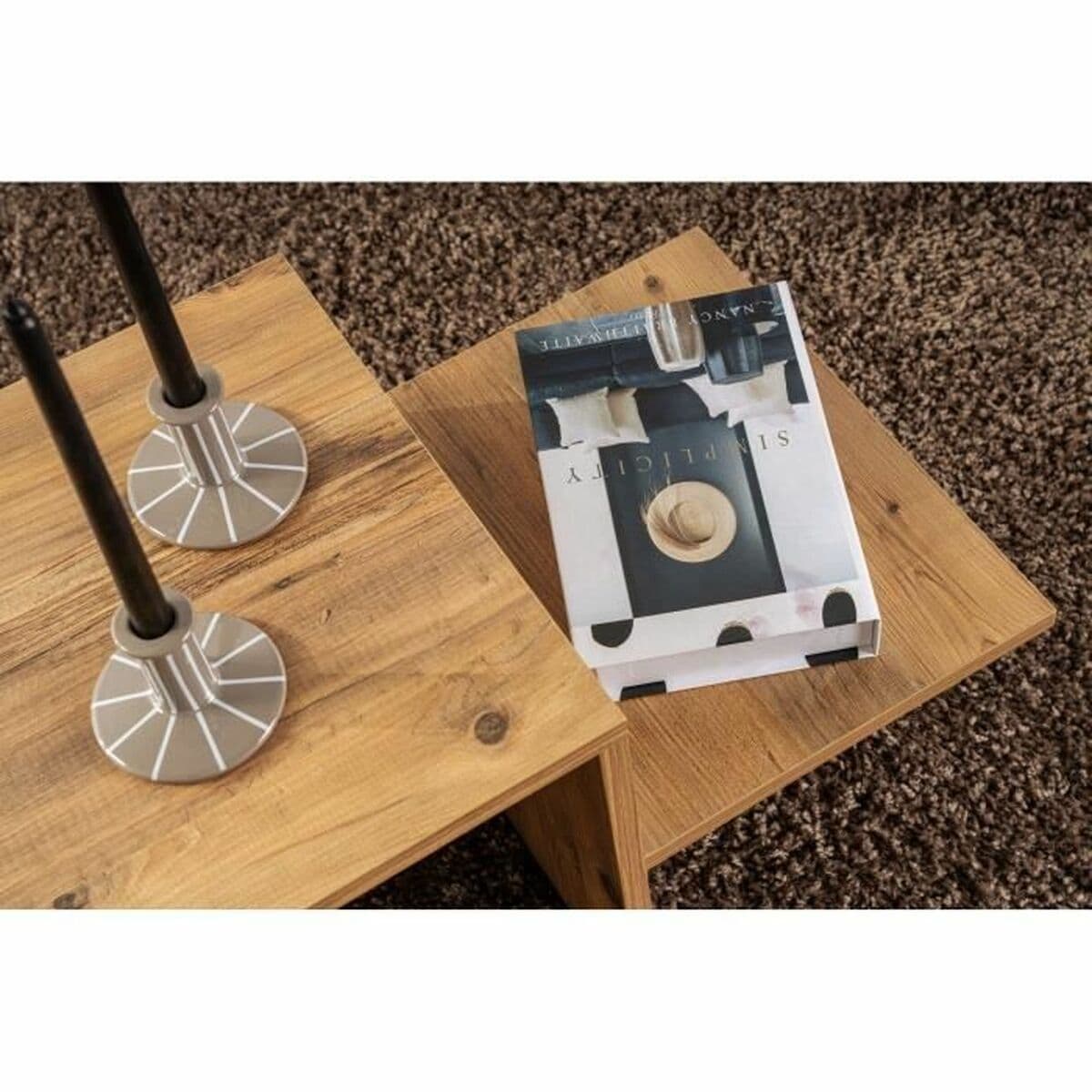 Centre Table Harmony Brown 80 x 40 x 40 cm - Image 3