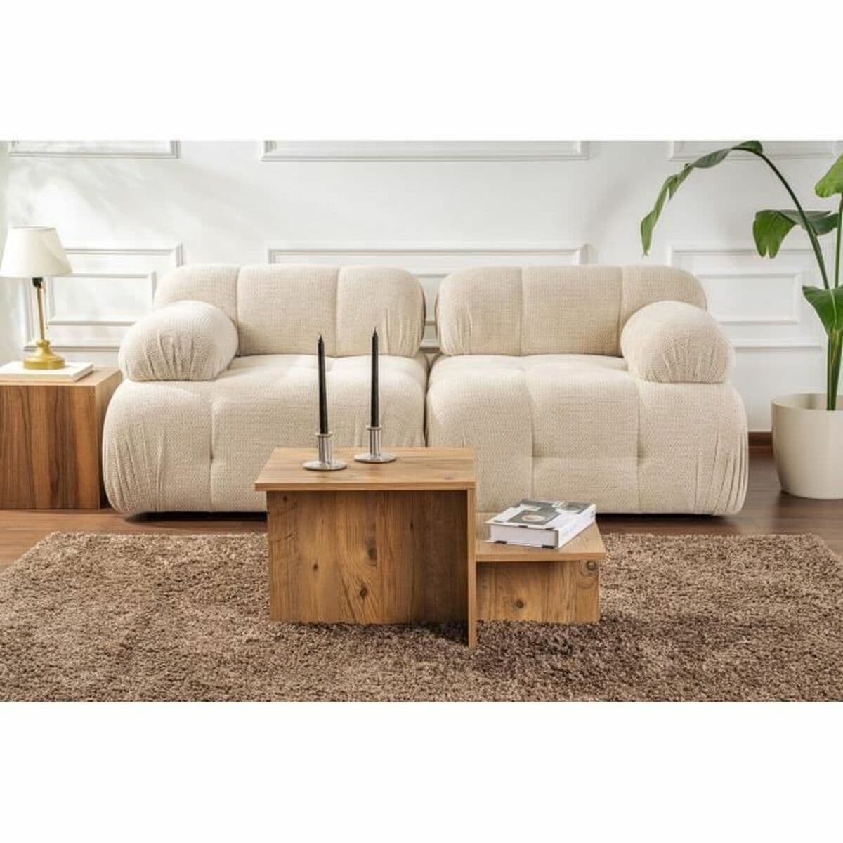 Centre Table Harmony Brown 80 x 40 x 40 cm - Image 4