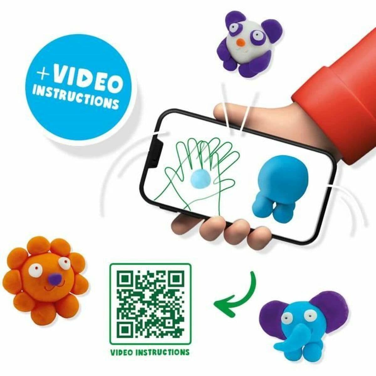 Juego de Plastilina SES Creative (6 Piezas) (4 Piezas) - Image 3