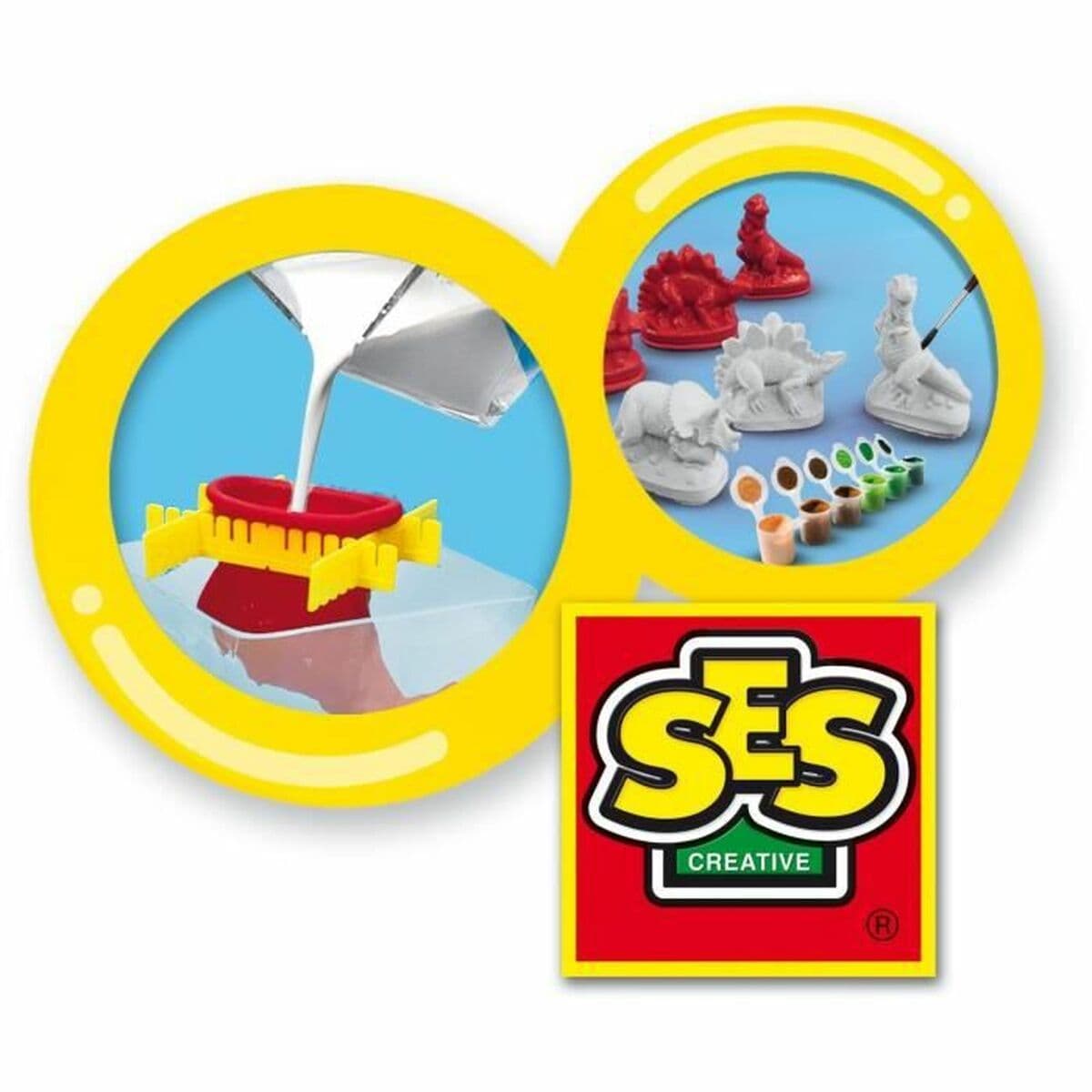 Modeliavimo pasta SES Creative   Liejimo rinkinys Dinozaurai - Image 3