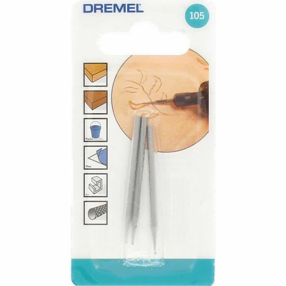 Fräswerkzeug Dremel 105 Ø 0,8 mm (3 Stück) - Image 2