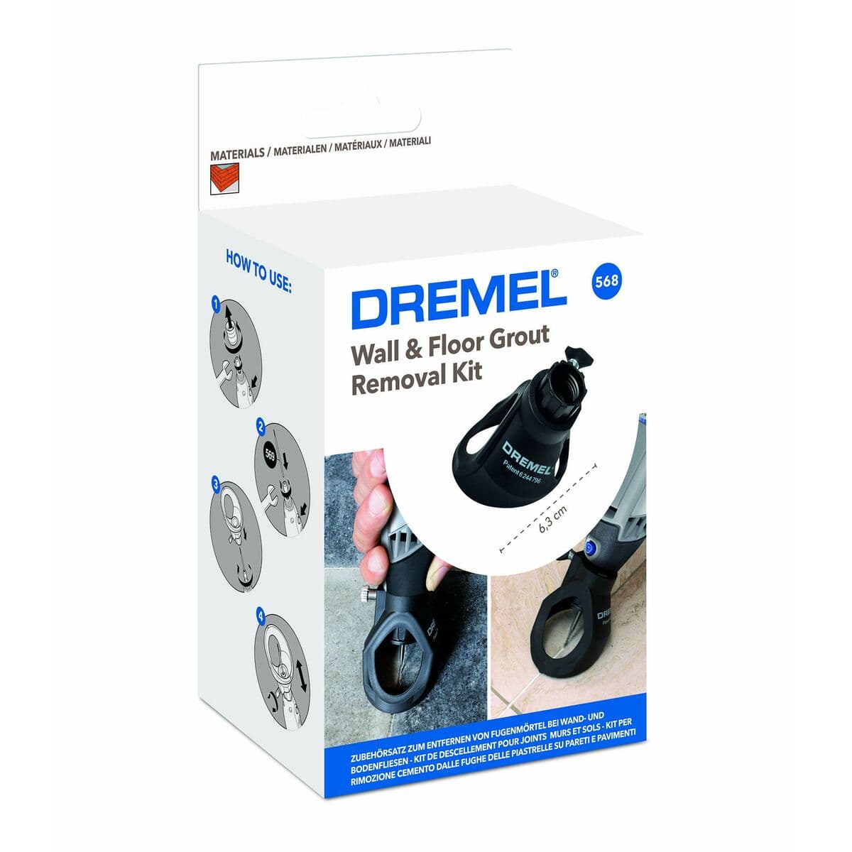 Kit para quitar lechada en paredes y suelos Dremel 568 - Image 2