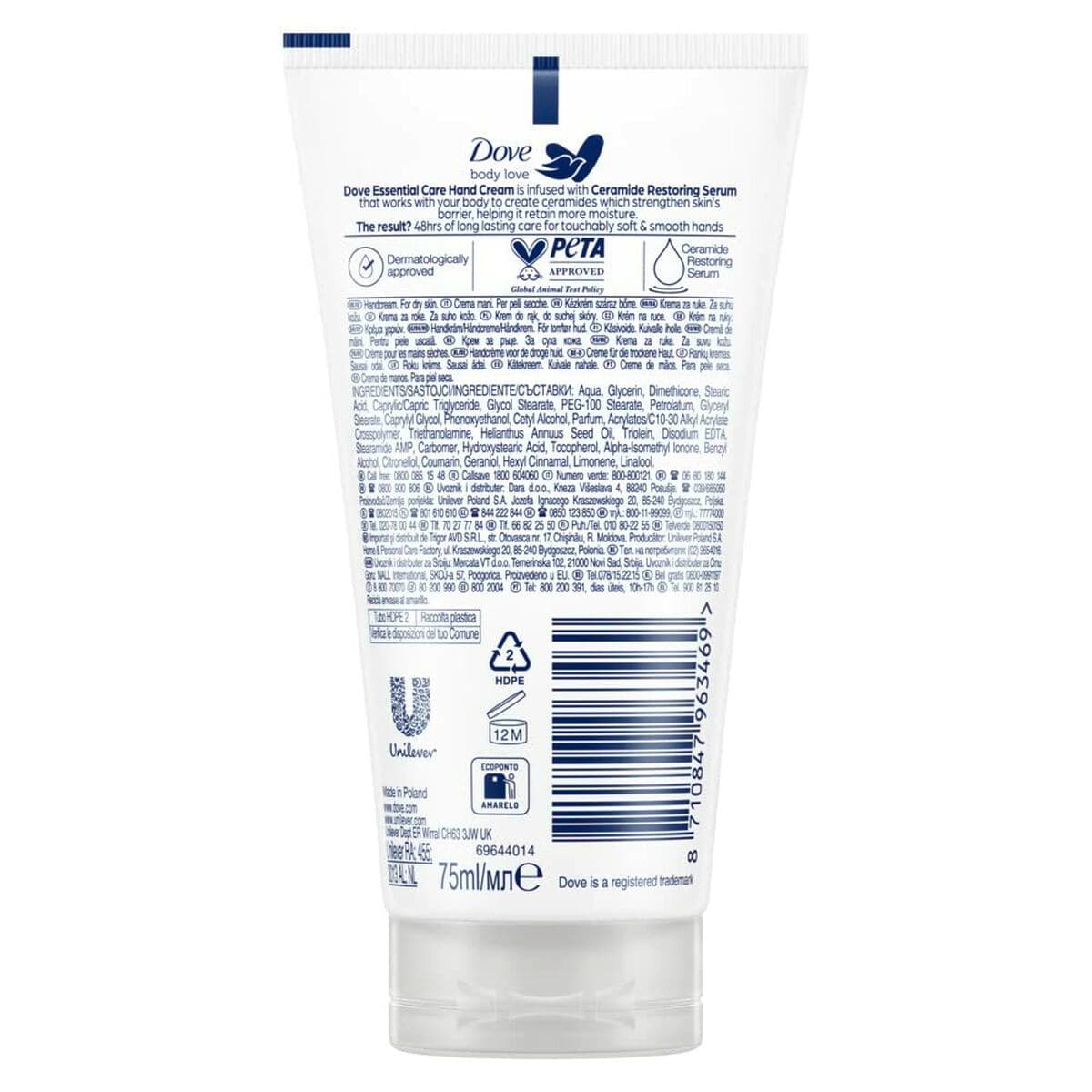 Handcreme Dove ESSENTIAL CARE 75 ml - Image 3