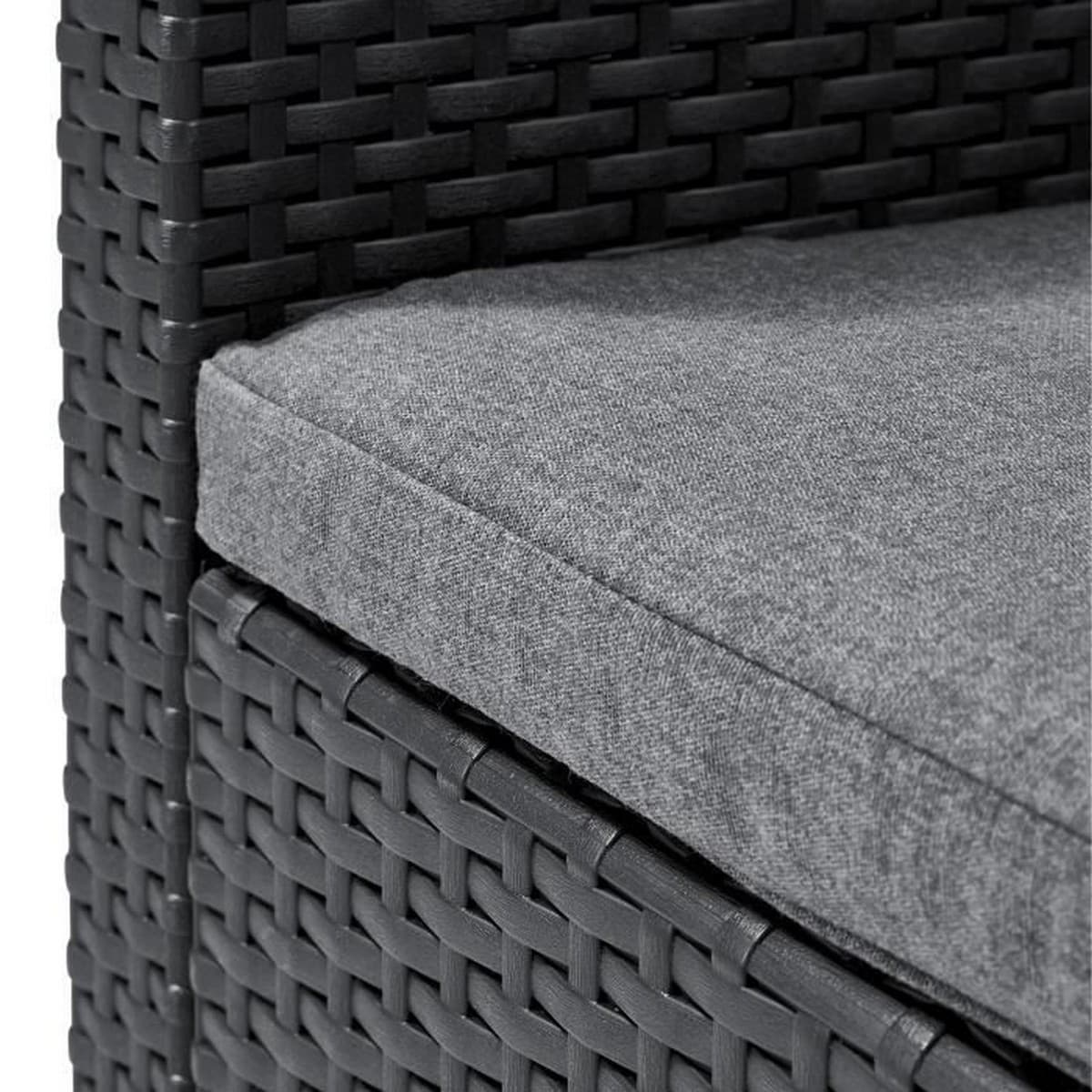Sillón de jardín Allibert by KETER San Remo ratán sintético Gris oscuro PP (65 x 63 x 74 cm) - Image 4