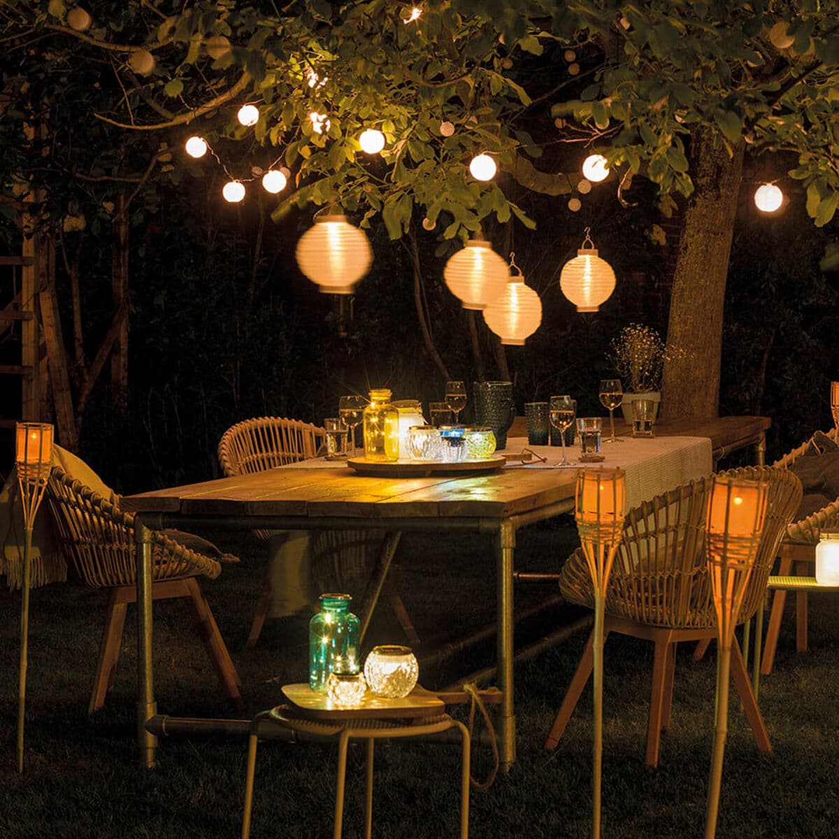 Farolillo Lumineo Blanco Nailon - Image 2