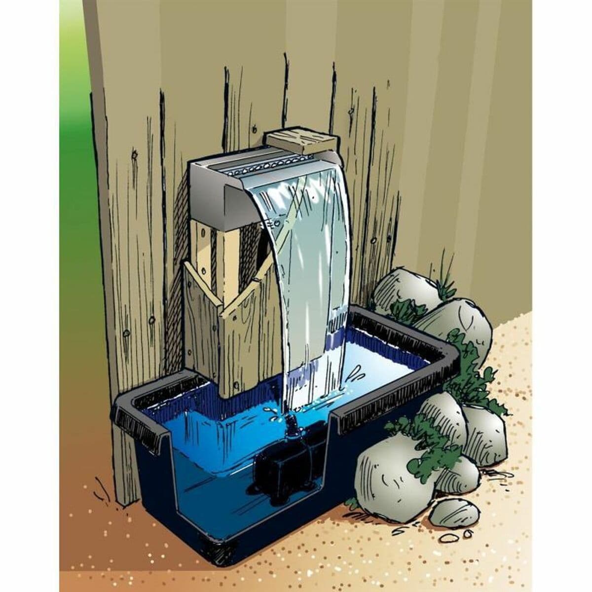 Fuente de Jardín Ubbink Niagara 60 10 x 60 x 12,5 cm - Image 4