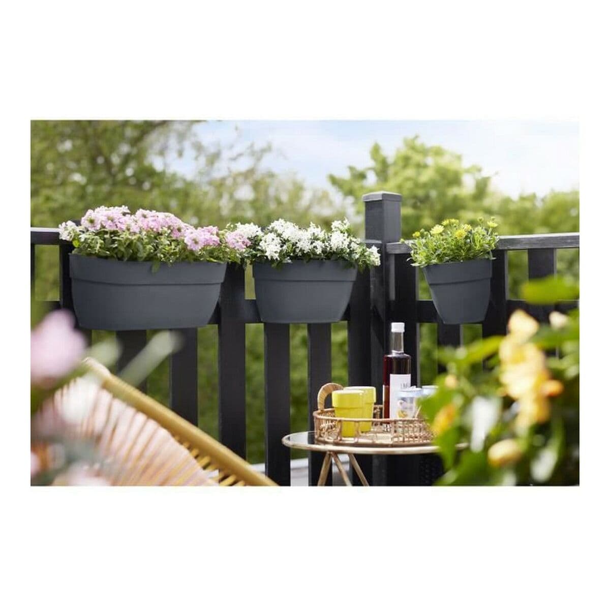 Maceta Elho Antracita 24 x 46 x 26,5 cm - Image 2