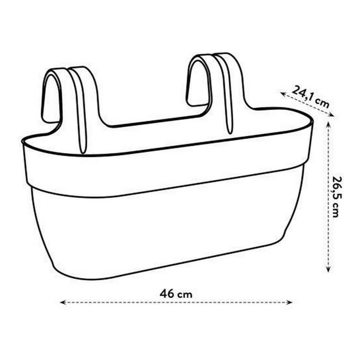 Maceta Elho Antracita 24 x 46 x 26,5 cm - Image 4