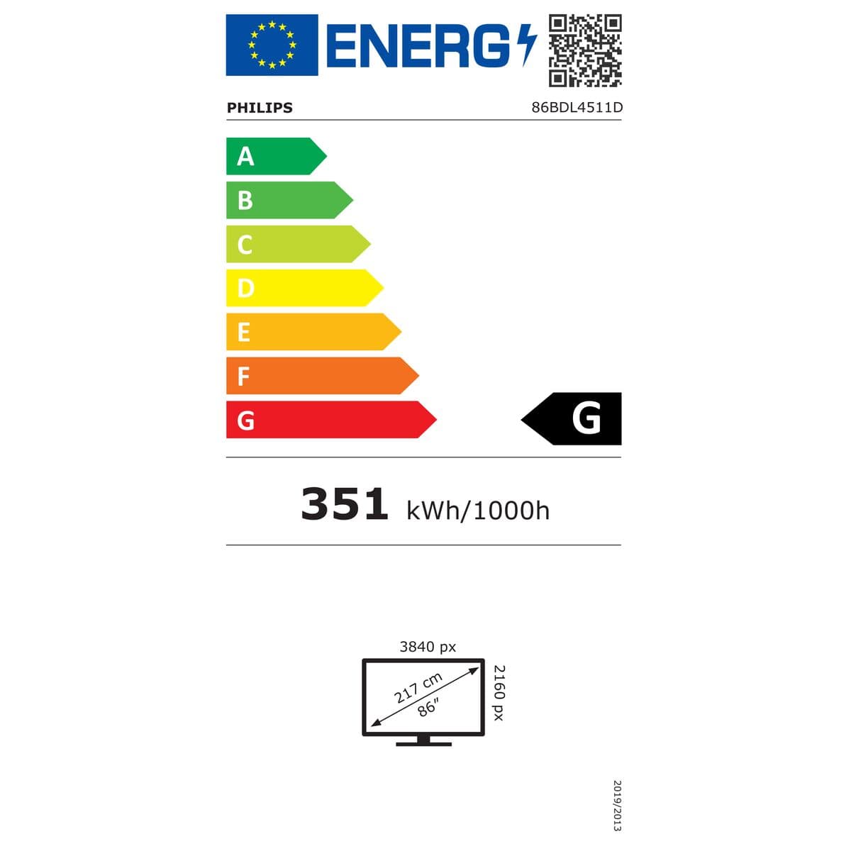 Moniteur Videowall Philips 86BDL4511D/00 4K Ultra HD 4K Ultra HD 86" 86" - Image 6