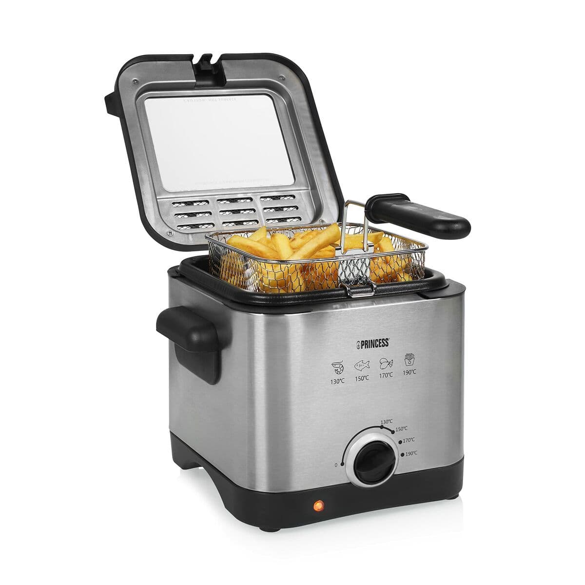 Fritteuse Princess 01.182612.01.001MINIFREIDORA Stahl 1000 W 1,5 L