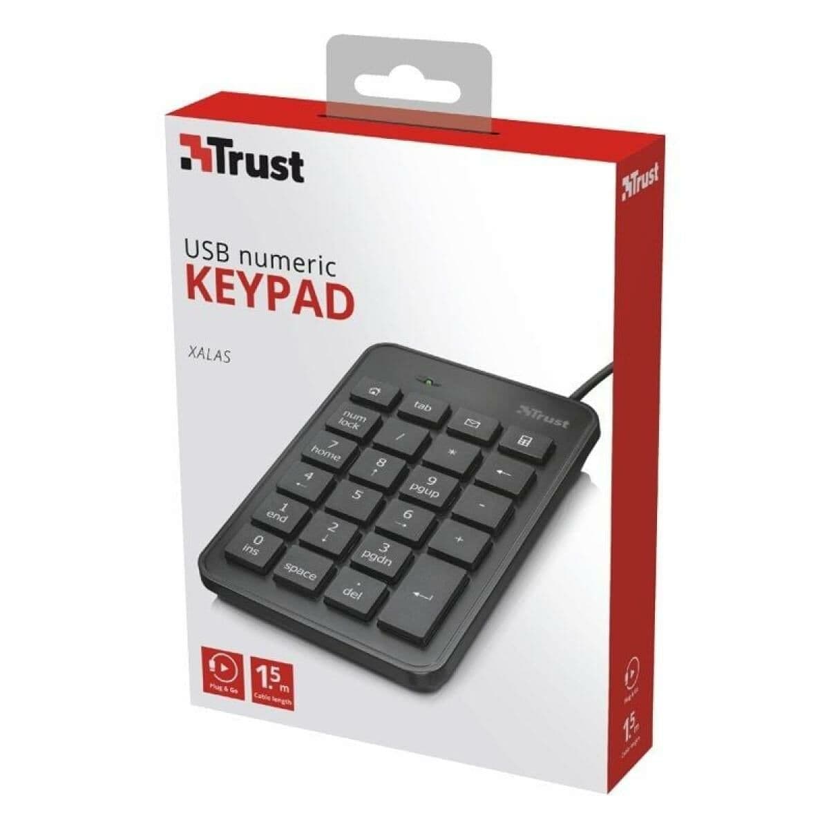 Clavier numérique Trust 22221 Noir - Image 5