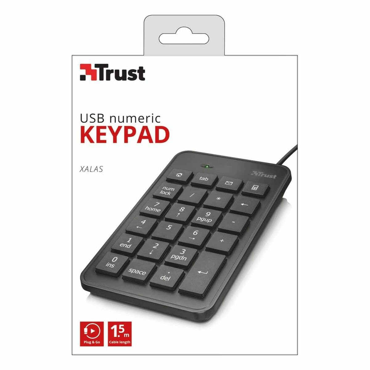 Clavier numérique Trust 22221 Noir - Image 2