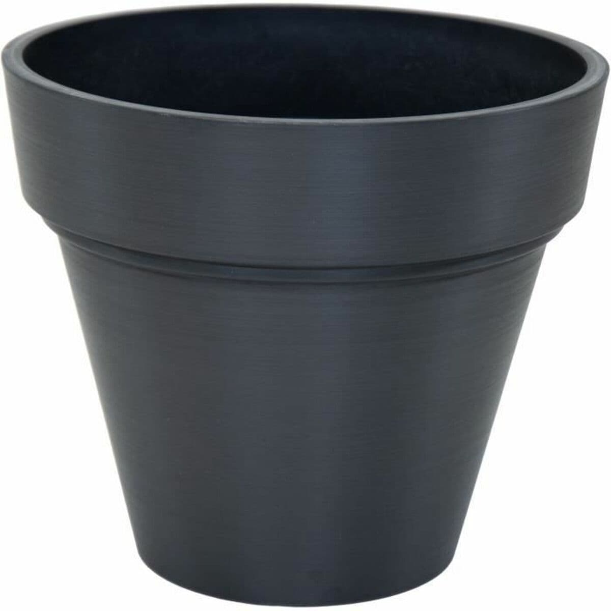 Maceta Mega Collections Ecostone Planter Negro noir Plástico Reciclado 55 x 51 cm