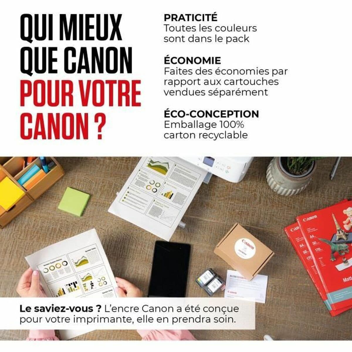 Cartuccia ad Inchiostro Originale Canon Multicolore (4 Unità) - Image 9