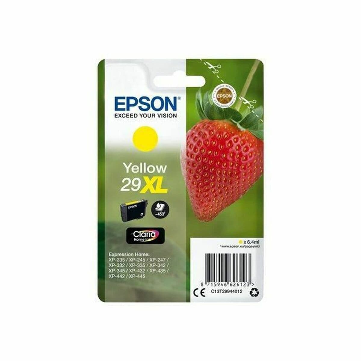 Cartucho de Tinta Compatible Epson Singlepack Yellow 29XL Claria Home Ink Amarillo