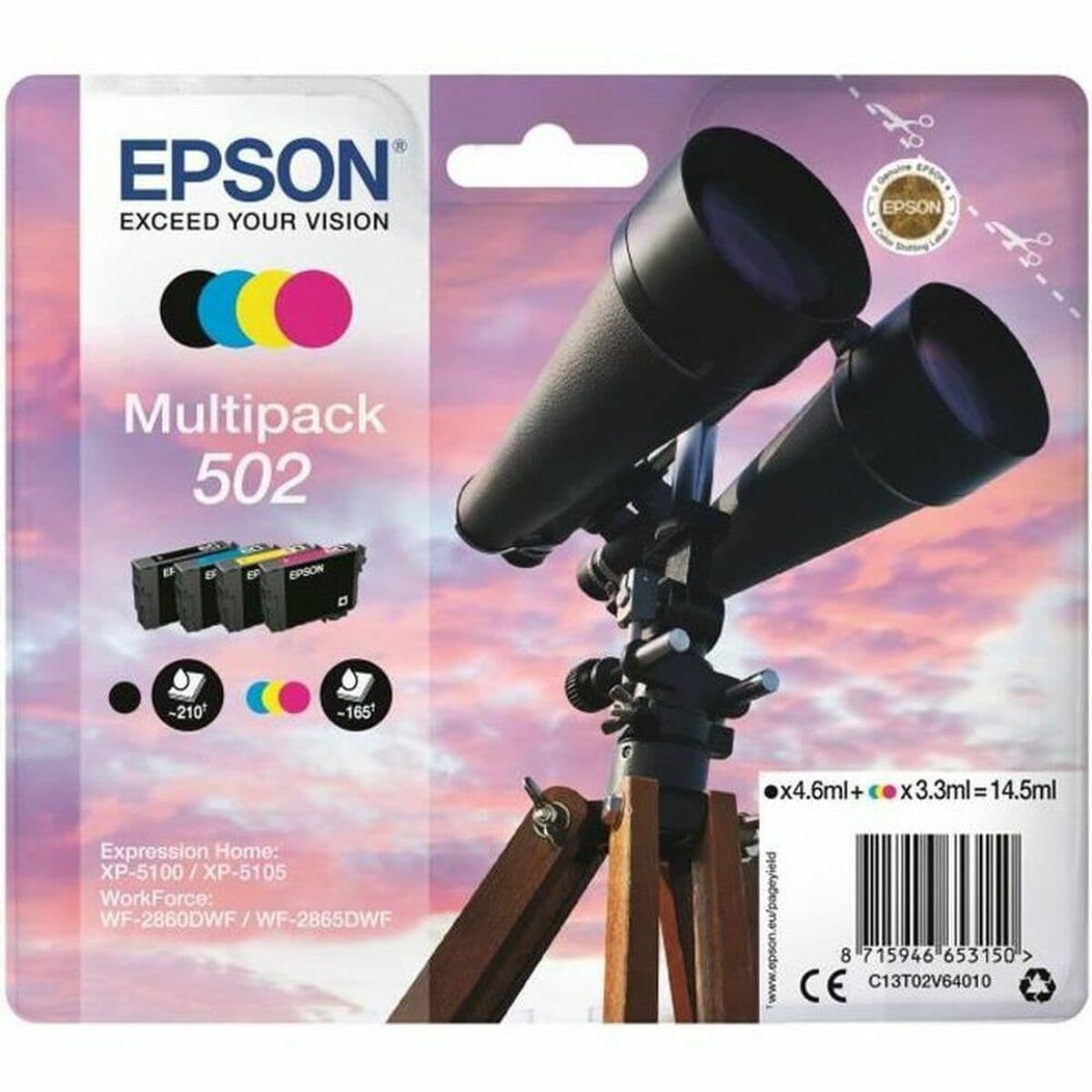 Original Tintenpatrone Epson Multipack 502 Bunt