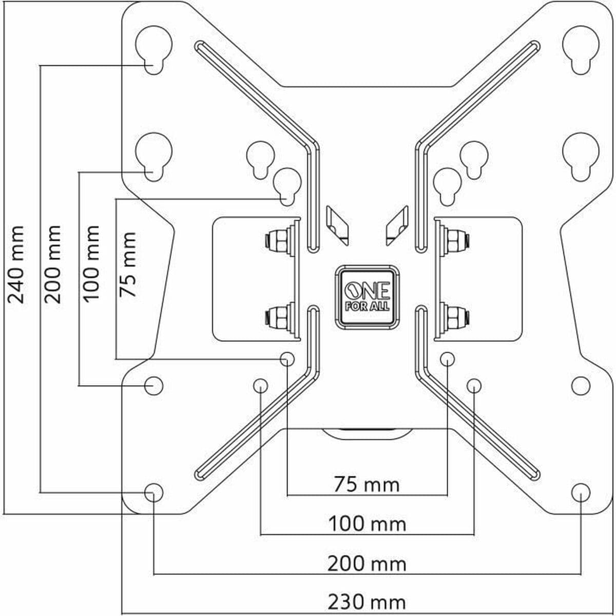 Support de TV One For All WM2241 13"-32" 20 kg - Image 3