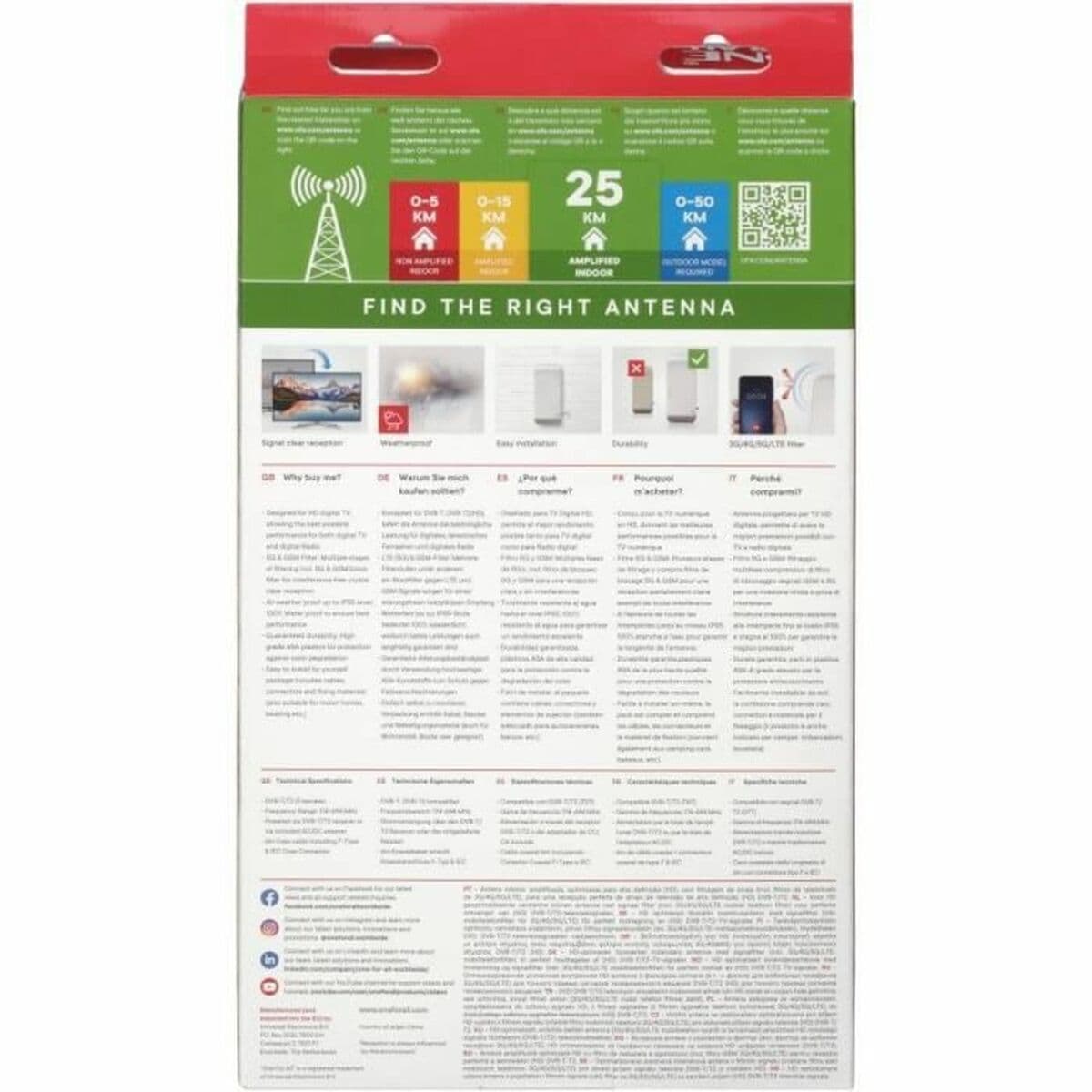 TV antena One For All SV 9450 5G - Image 6