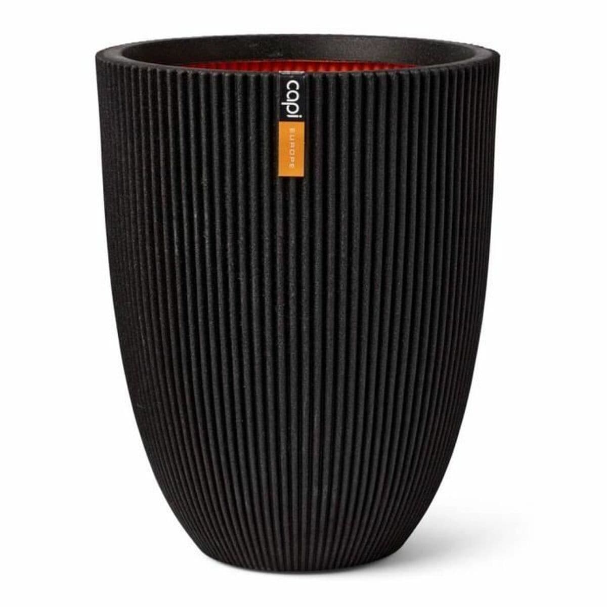 Cache-pot Capi Europe Noir Plastique Rond - Image 2