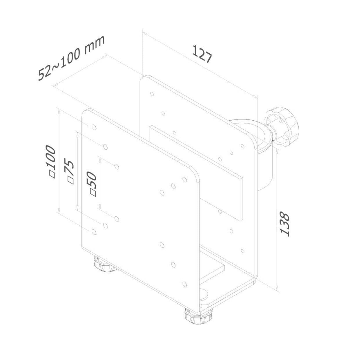 Soporte Neomounts THINCLIENT-10 Plateado Acero - Image 9