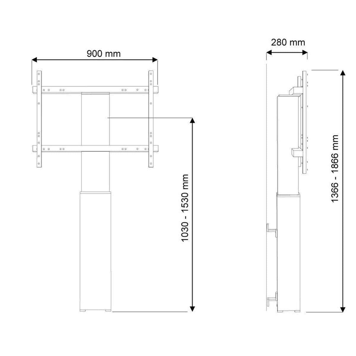Support de TV Neomounts PLASMA-W2250SILVER 42" 100" 130 Kg - Image 9