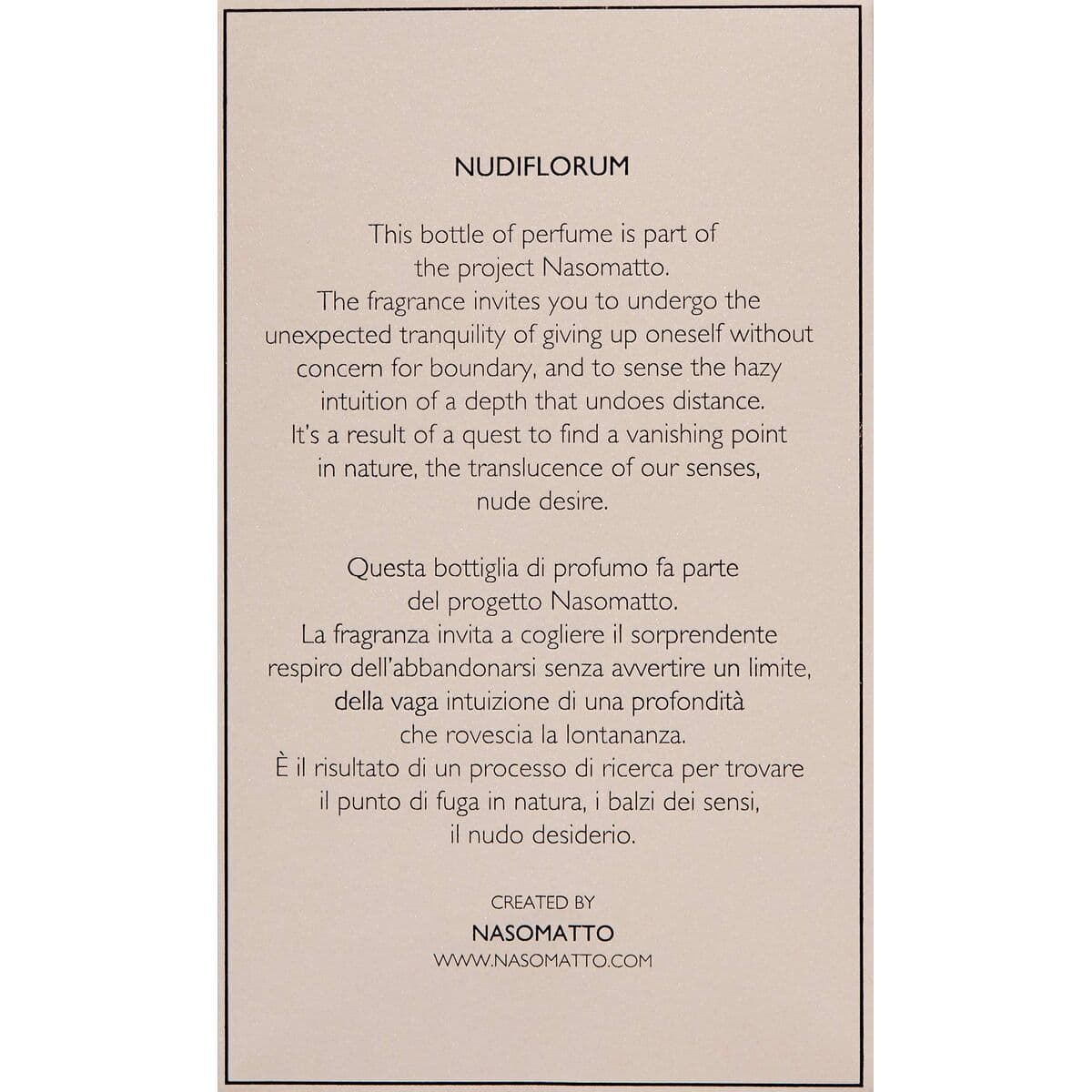 Schönheitswasser Nasomatto NUDIFLORUM 30 ml - Image 5