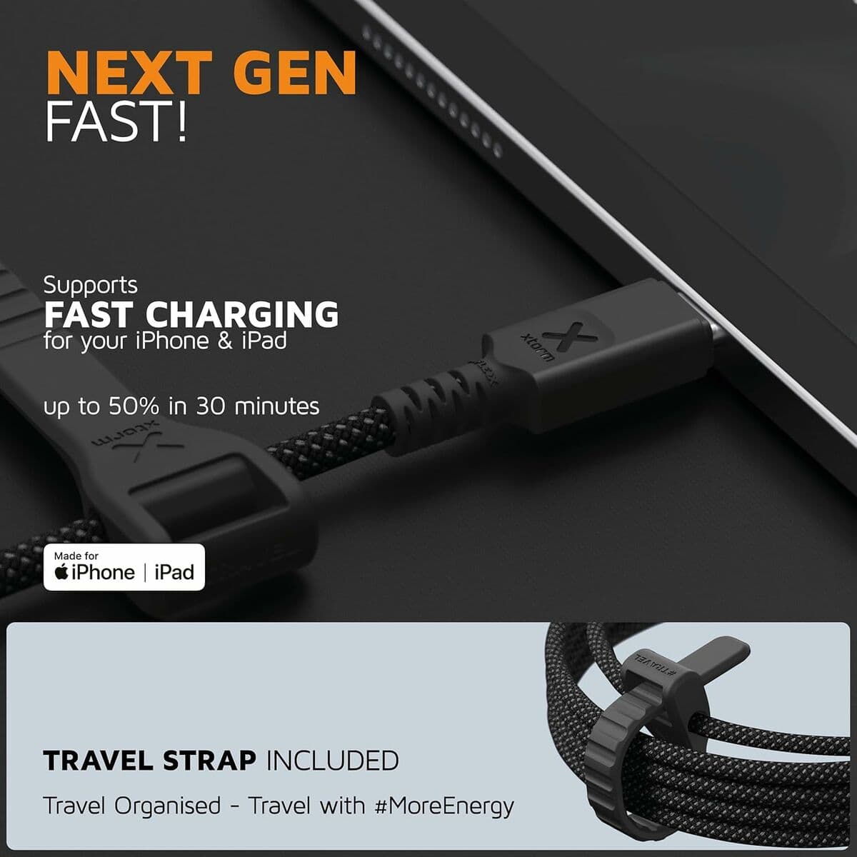 Câble USB Xtorm CX3031 Noir 1,5 m - Image 6