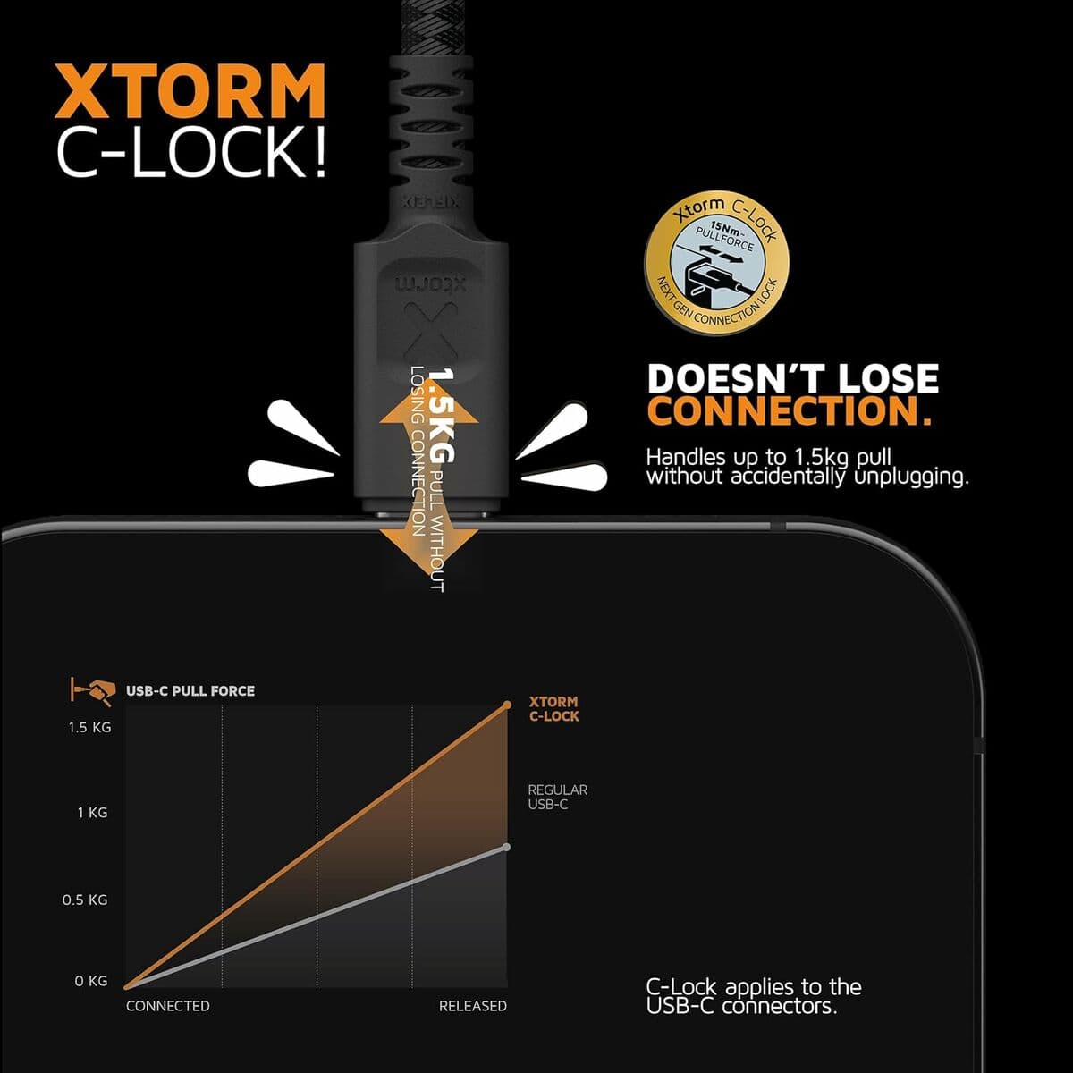 Câble USB Xtorm CX3031 Noir 1,5 m - Image 7