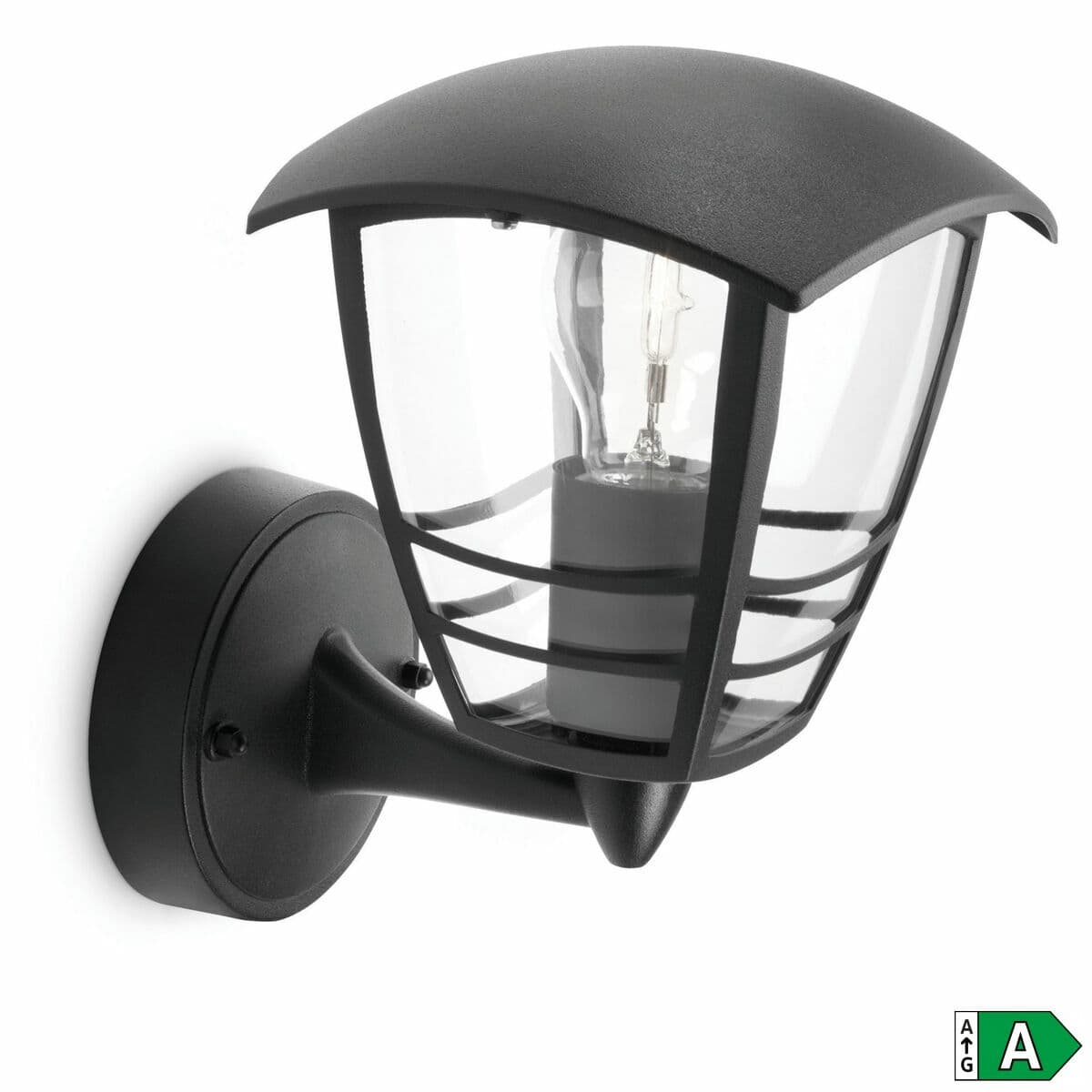Aplique de Pared Philips My Garden Creek Negro Aluminio A 60 W E27 - Image 2