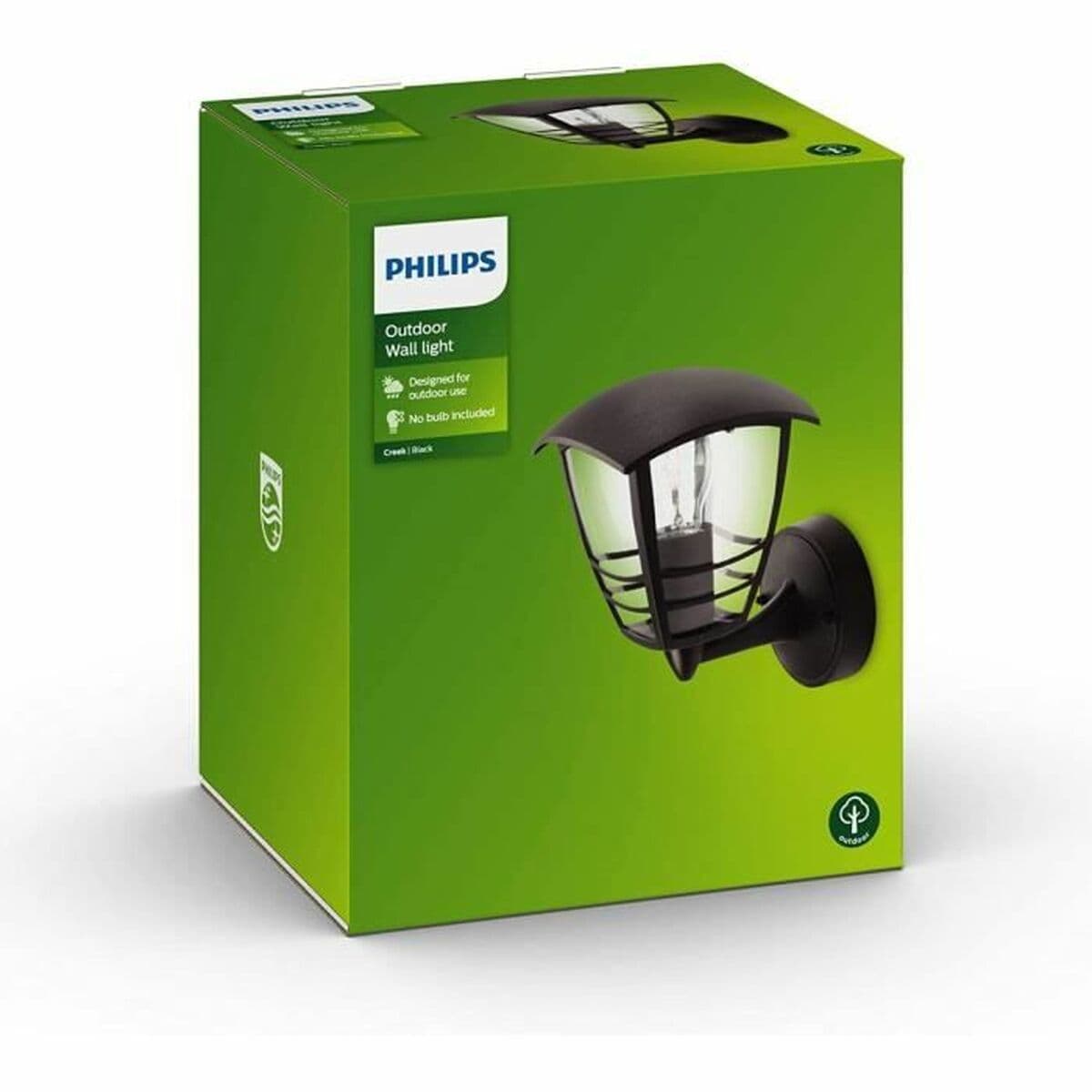 Aplique de Pared Philips My Garden Creek Negro Aluminio A 60 W E27 - Image 4