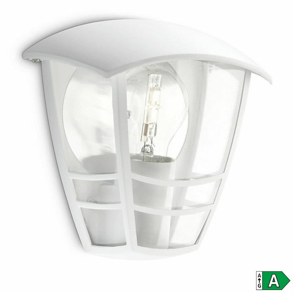 Wall Light Philips Creek 19,5 cm White Metal Aluminium A+ E27 - Image 2