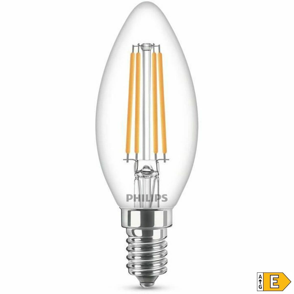 LED-lampa Ljus Philips Equivalent  E14 60 W Vit E (2700 K) - Image 2