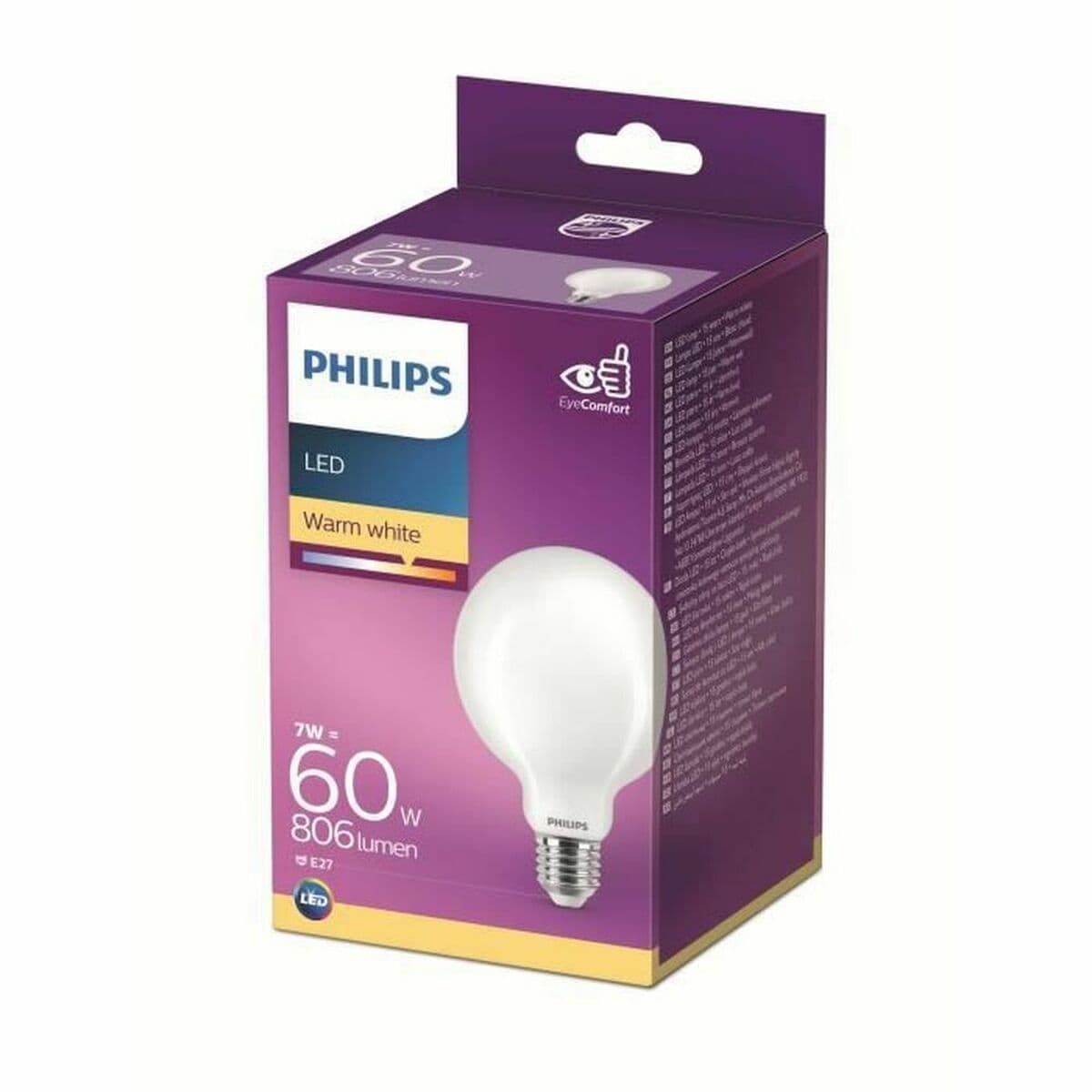 LED-lampa Philips Equivalent 60 W Vit E E27 (2700 K) - Image 3