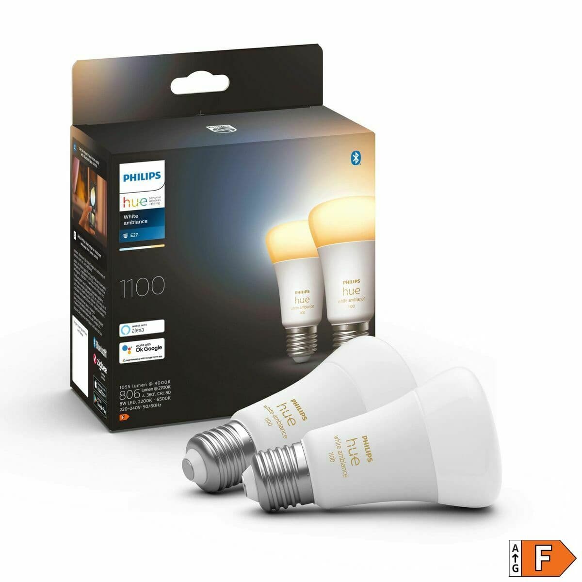 Smart Glühbirne Philips Pack de 2 E27 Weiß F E27 (2200K) (6500 K) - Image 3