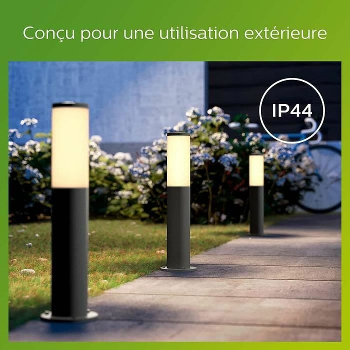 lampa Philips Luminarias de exterior Antracīts E27 230 V 2700 K - Image 7
