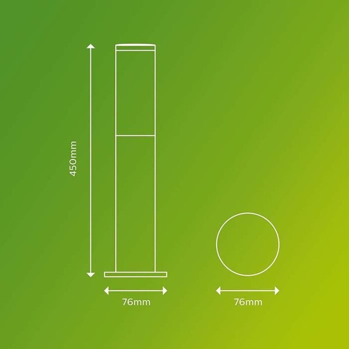 lampa Philips Luminarias de exterior Antracīts E27 230 V 2700 K - Image 6