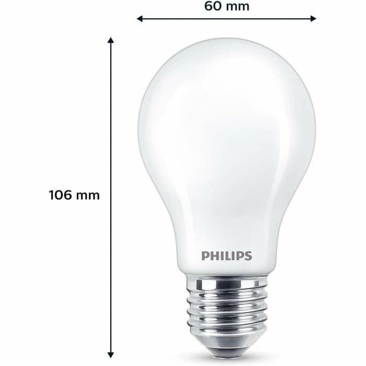 LED-lampa Philips A60 E27 Varmvit E 7 W 60 W E27 806 lm 3 antal (2700 K) - Image 6