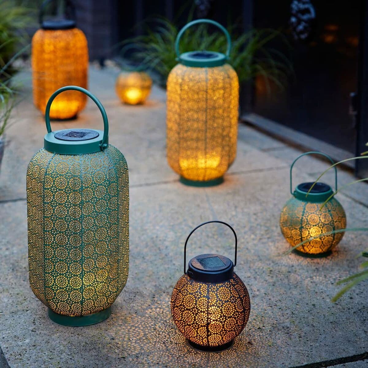 Farolillo Lumineo 897539 Solar 16 cm Negro Metal - Image 4