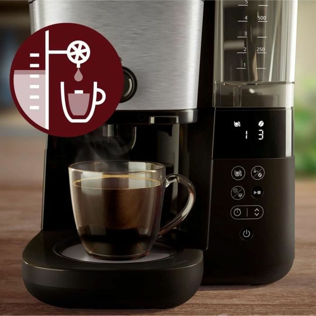 Kaffebryggare Philips HD7888/01 Svart 10 Csészék - Image 5