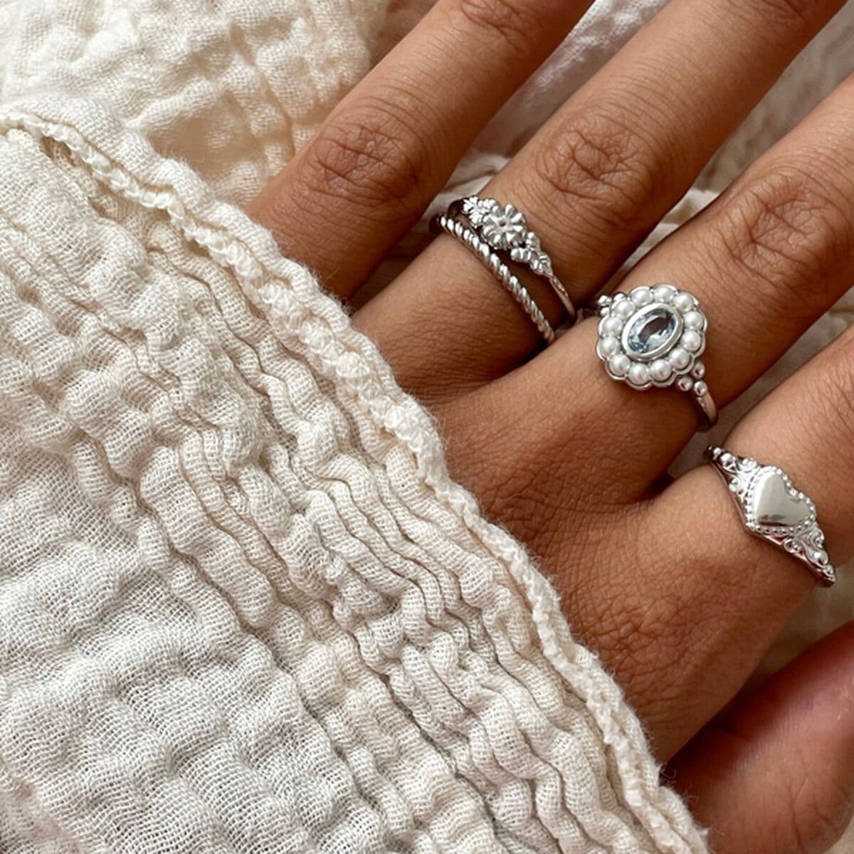 Damring 24KAE 12416S/56 16 Silvrig - Image 5